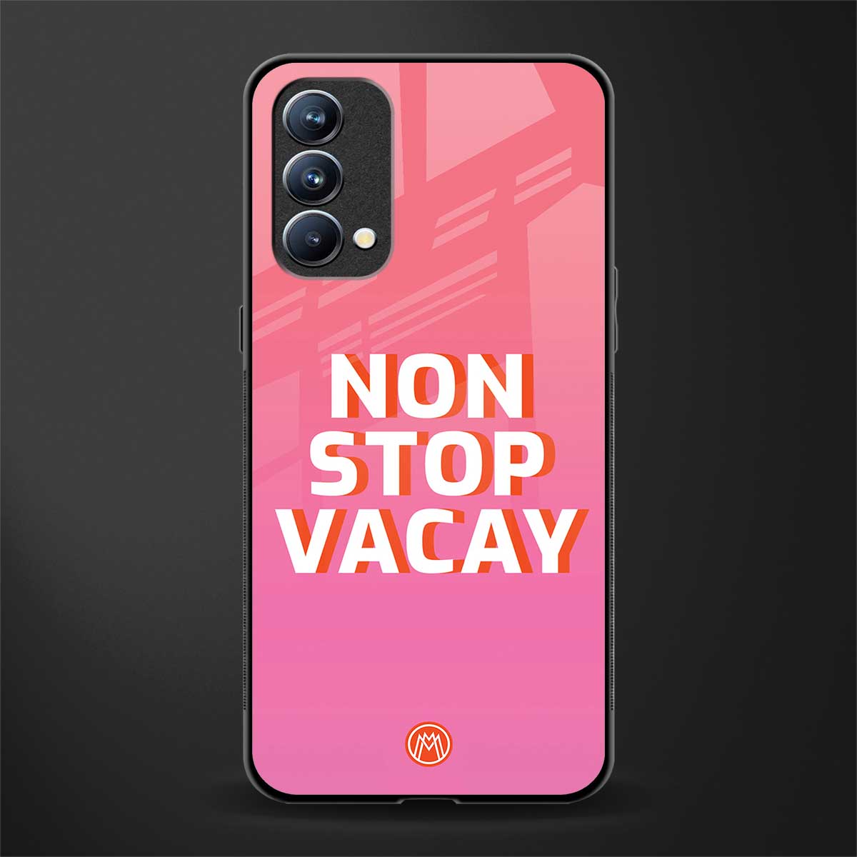 non stop vacay glass case for oppo f19s image