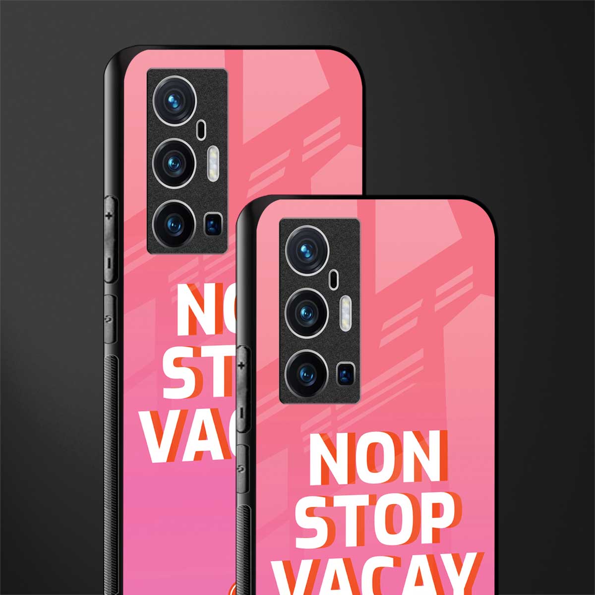 non stop vacay glass case for vivo x70 pro plus image-2