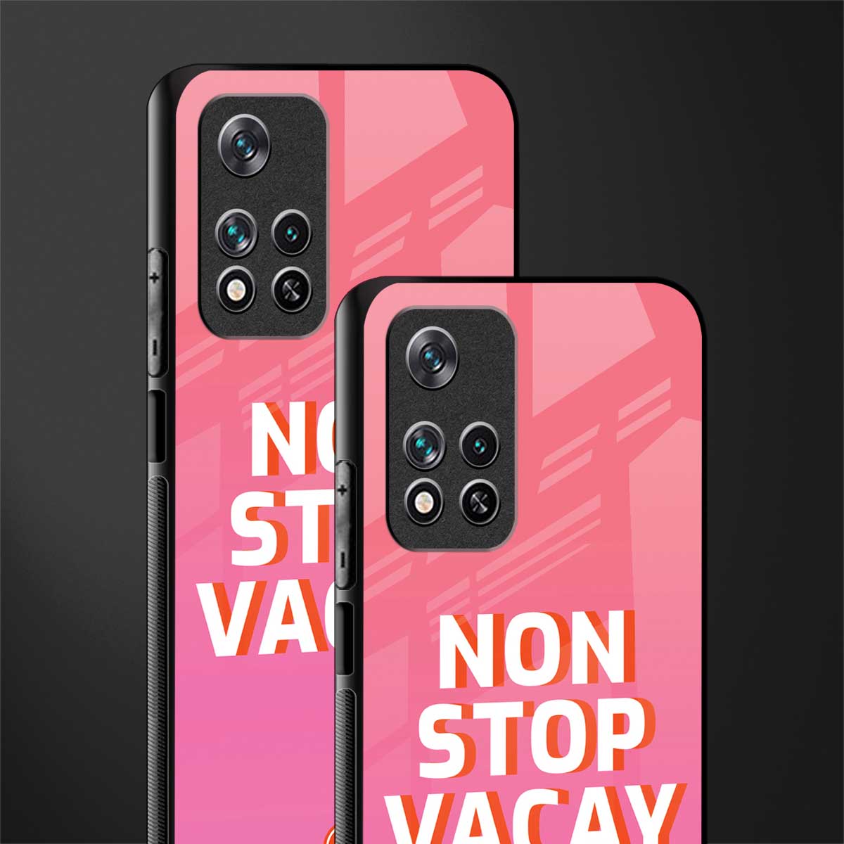 non stop vacay glass case for poco m4 pro 5g image-2