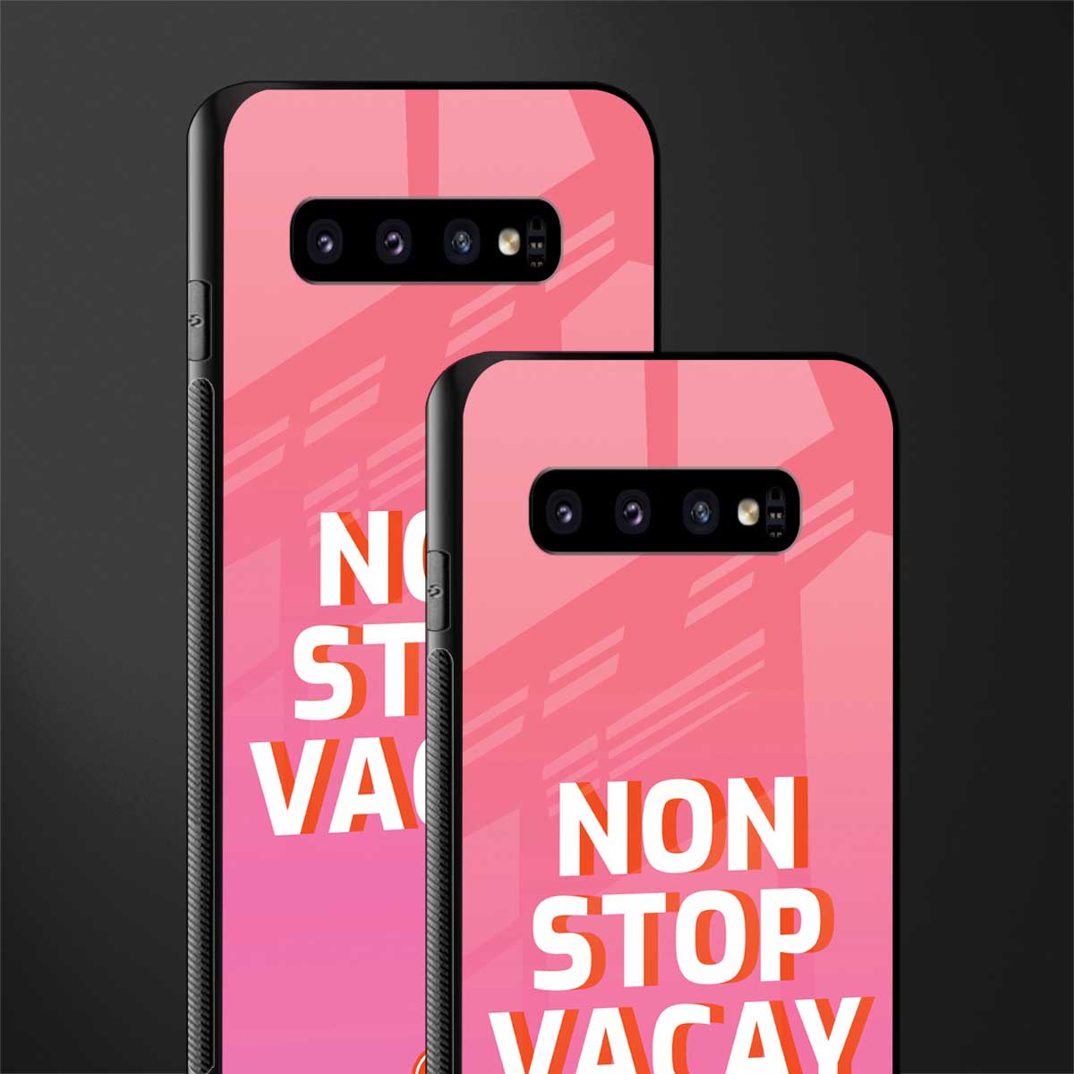 non stop vacay glass case for samsung galaxy s10 plus image-2