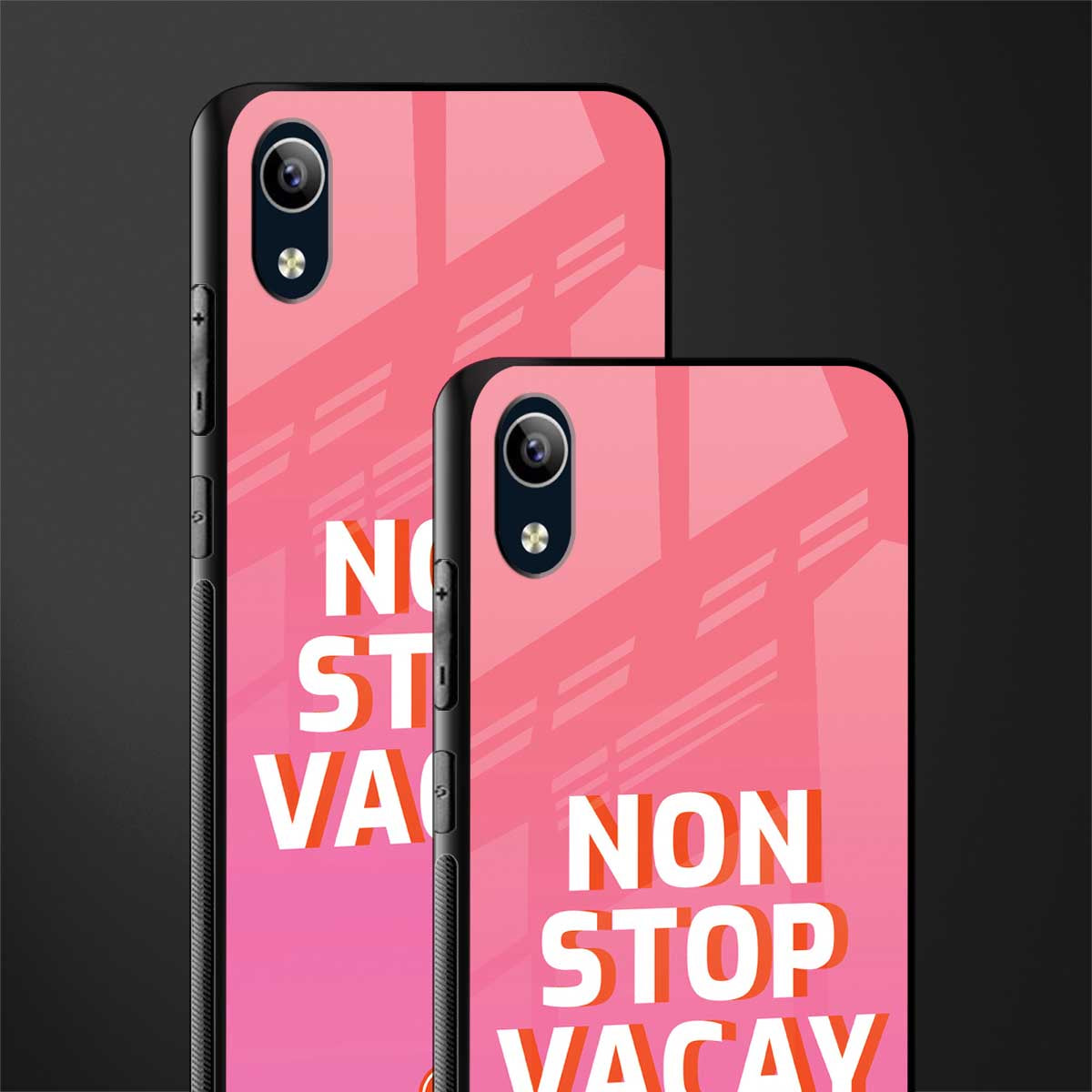 non stop vacay glass case for vivo y1s without fingerprint image-2