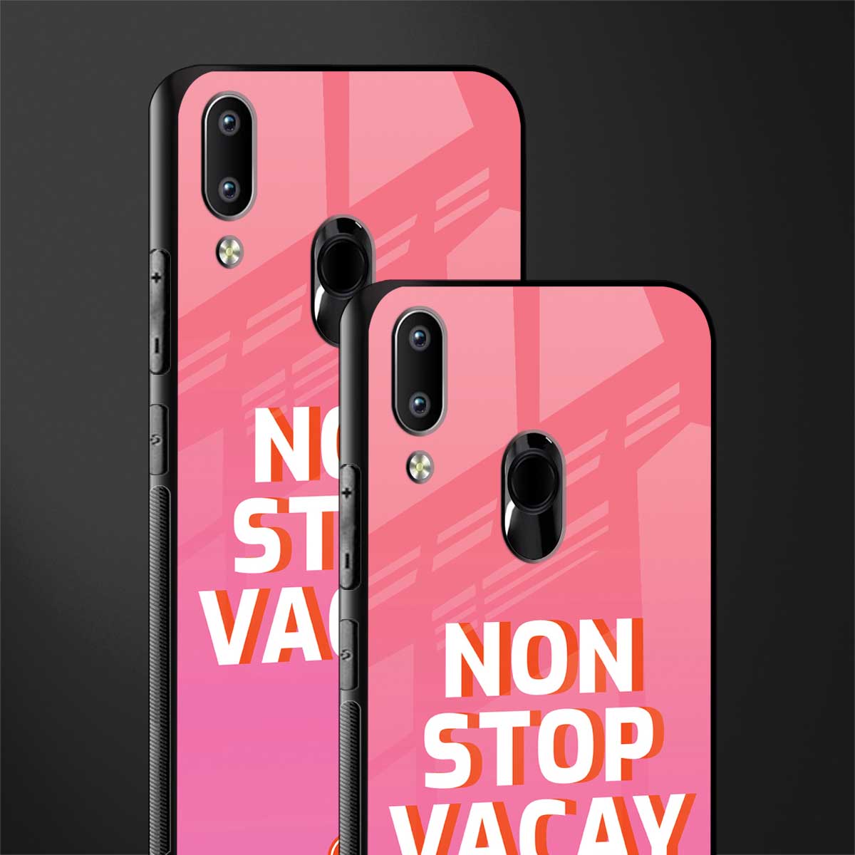 non stop vacay glass case for vivo y91 image-2