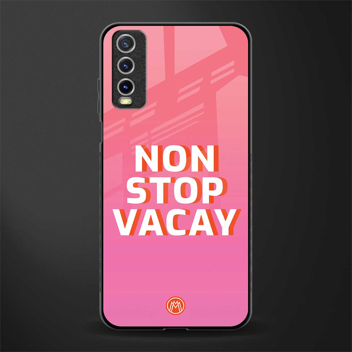 non stop vacay glass case for vivo y20 image