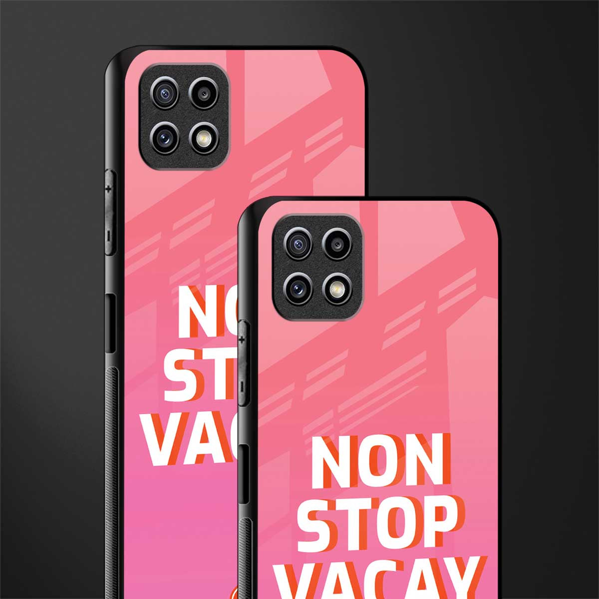 non stop vacay glass case for samsung galaxy a22 5g image-2