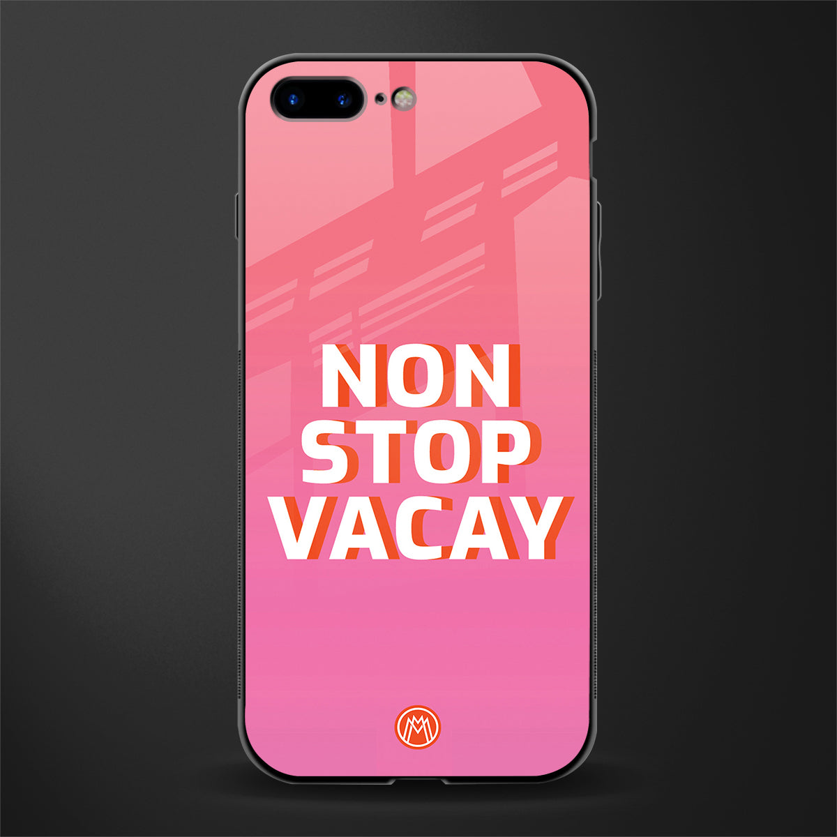 non stop vacay glass case for iphone 7 plus image