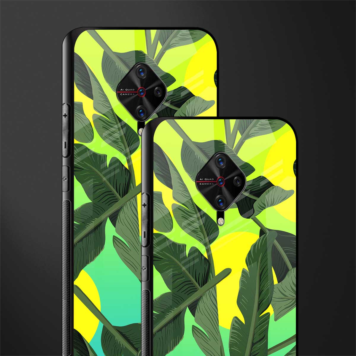 nostalgic floral glass case for vivo s1 pro