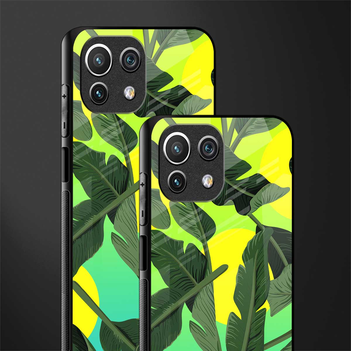 nostalgic floral glass case for mi 11 lite image-2