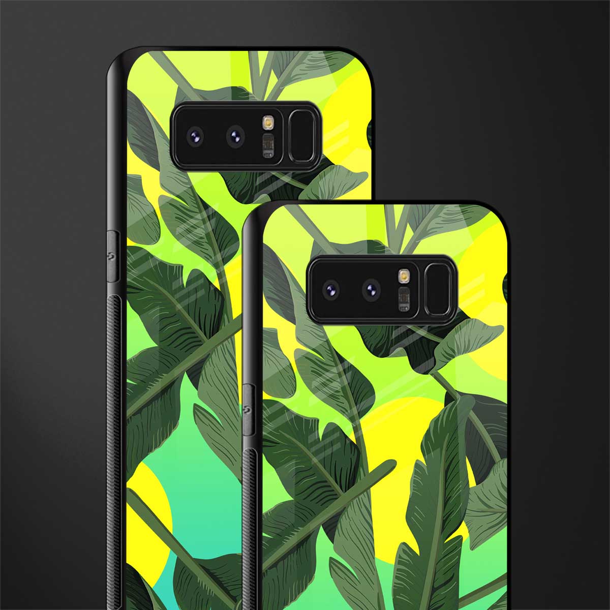 nostalgic floral glass case for samsung galaxy note 8 image-2