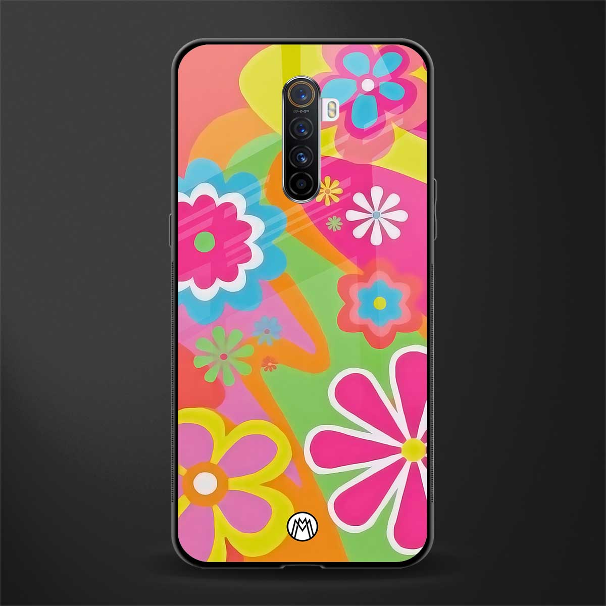 nostalgic wildflower y2k glass case for realme x2 pro image