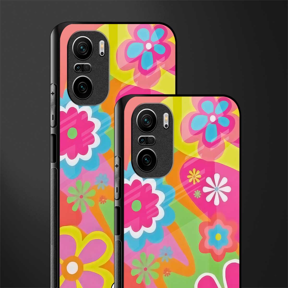 nostalgic wildflower y2k glass case for mi 11x 5g image-2