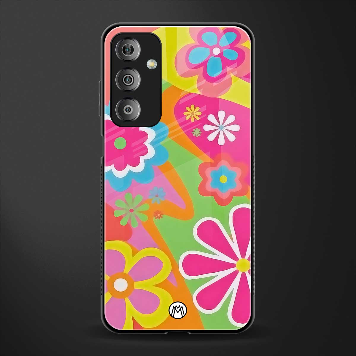 nostalgic wildflower y2k back phone cover | glass case for samsung galaxy f23 5g