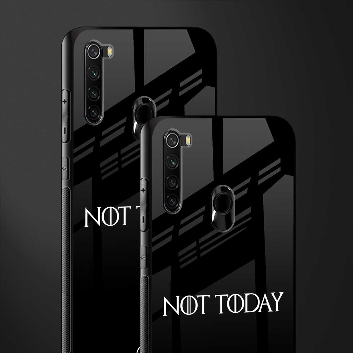 not today phone case | glass case for redmi note 8