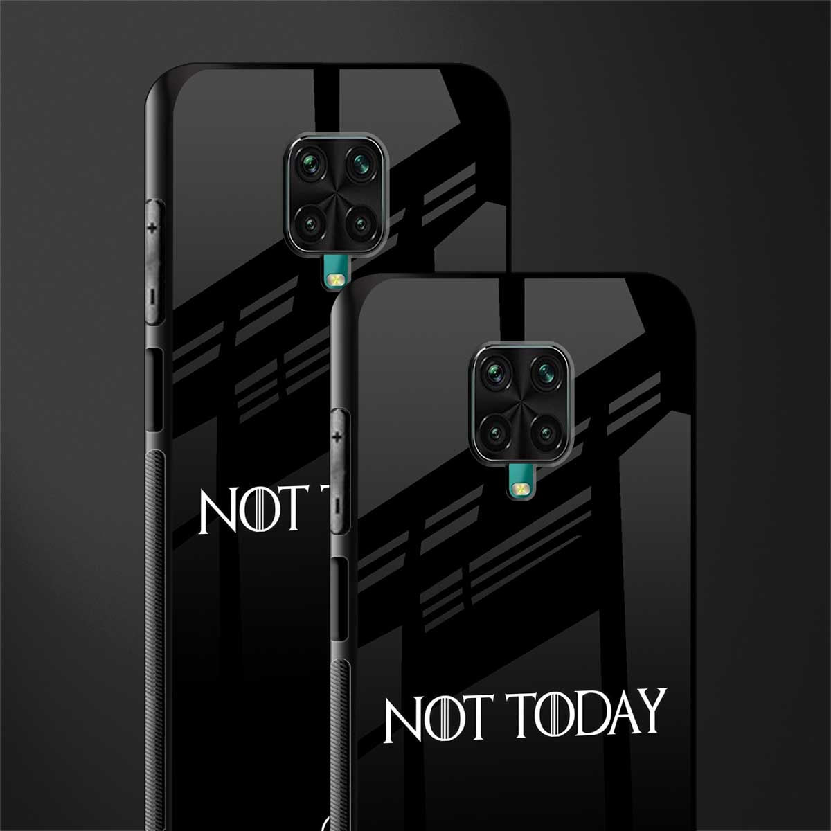 not today phone case | glass case for redmi note 9 pro max