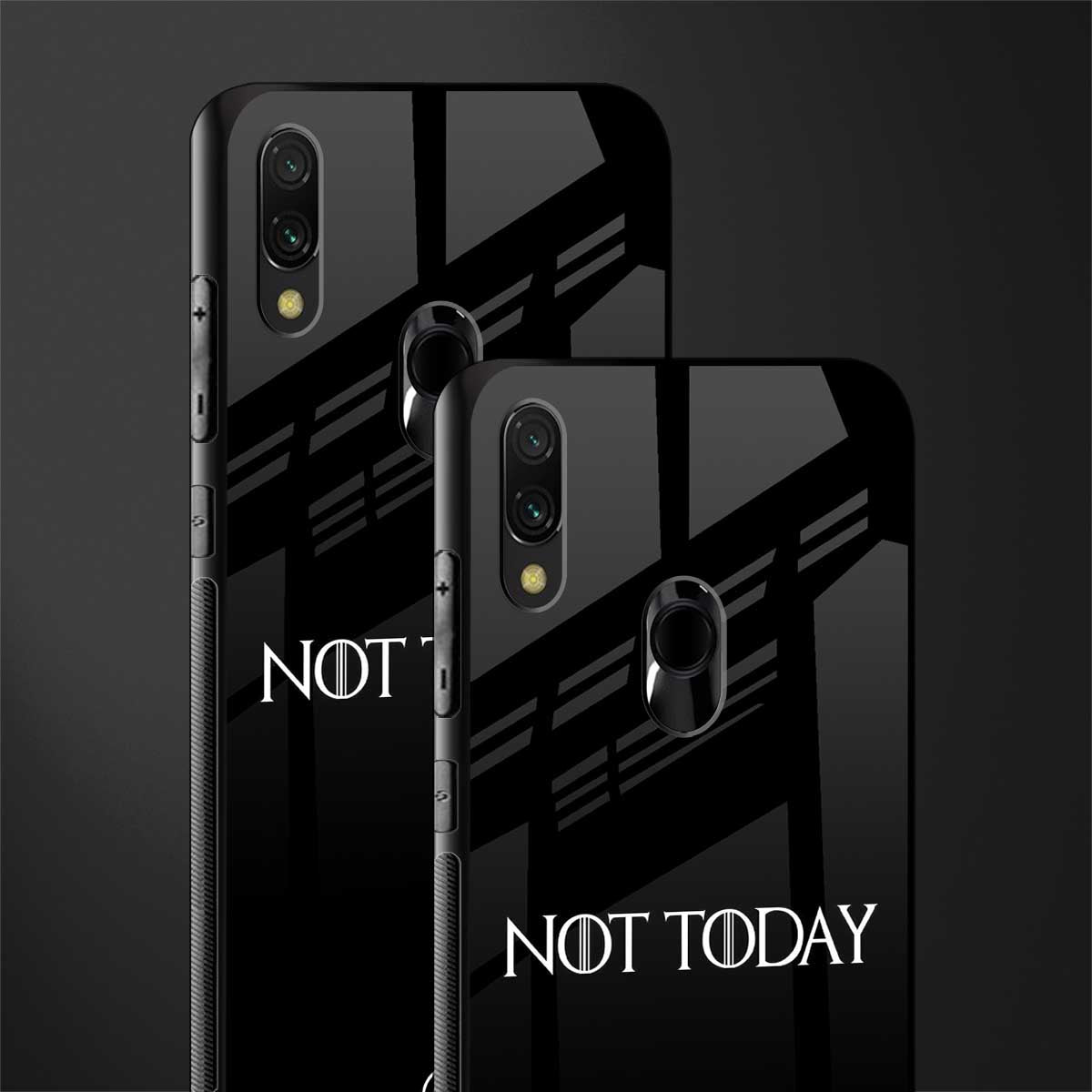 not today phone case | glass case for redmi note 7