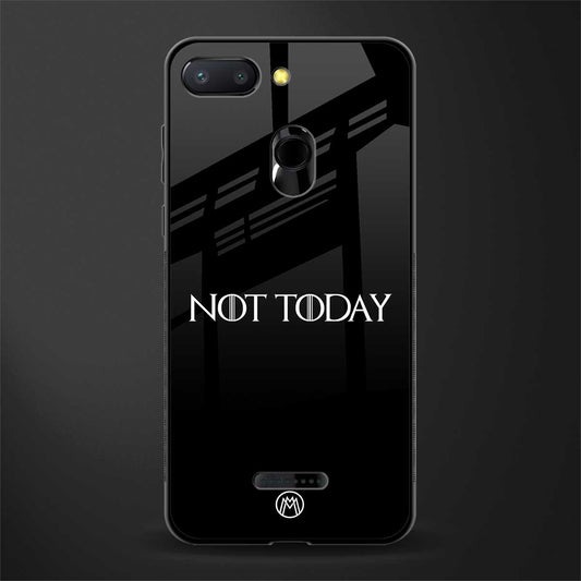 not today phone case | glass case for redmi 6