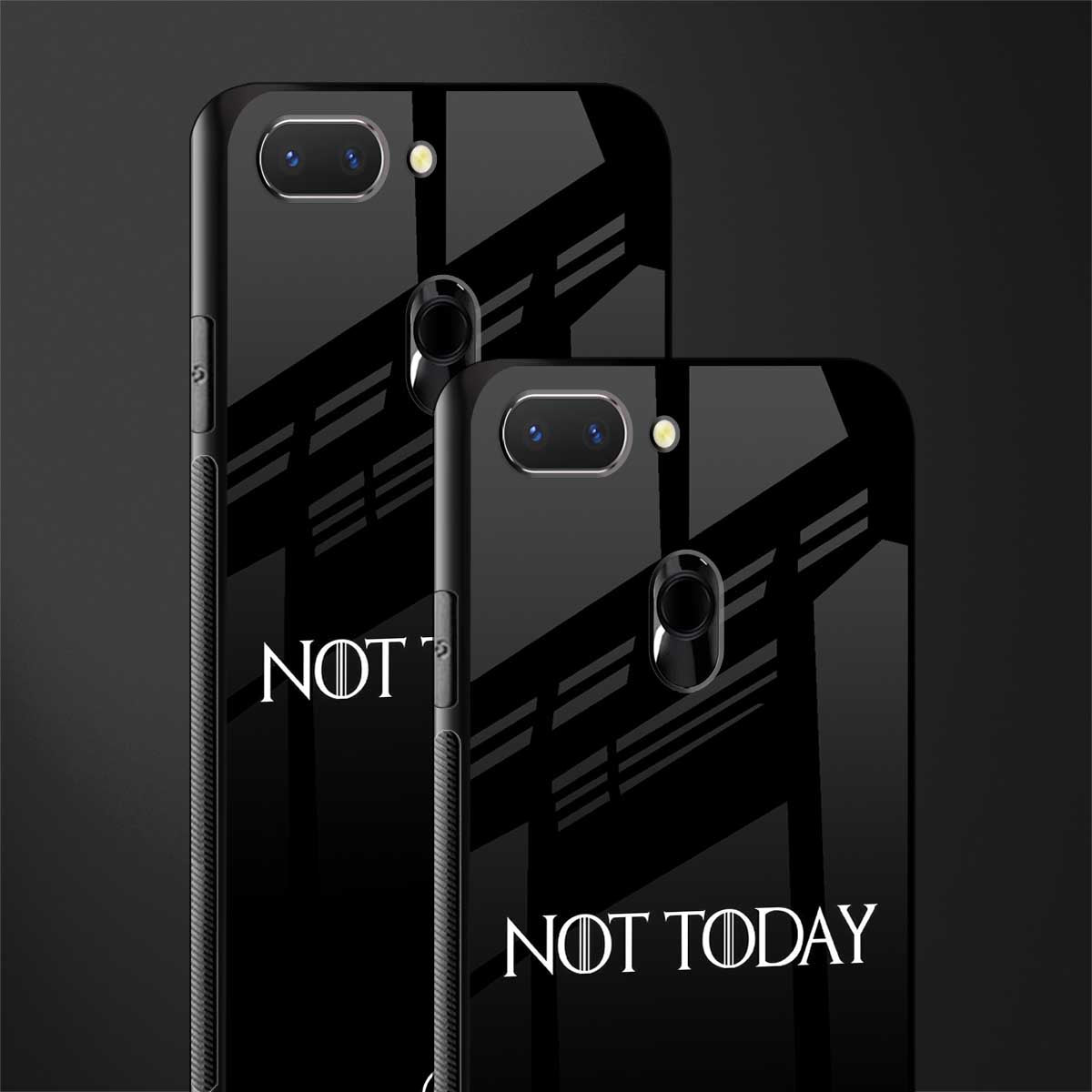 not today phone case | glass case for realme 2