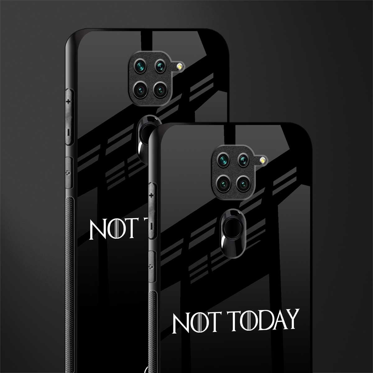 not today phone case | glass case for redmi note 9