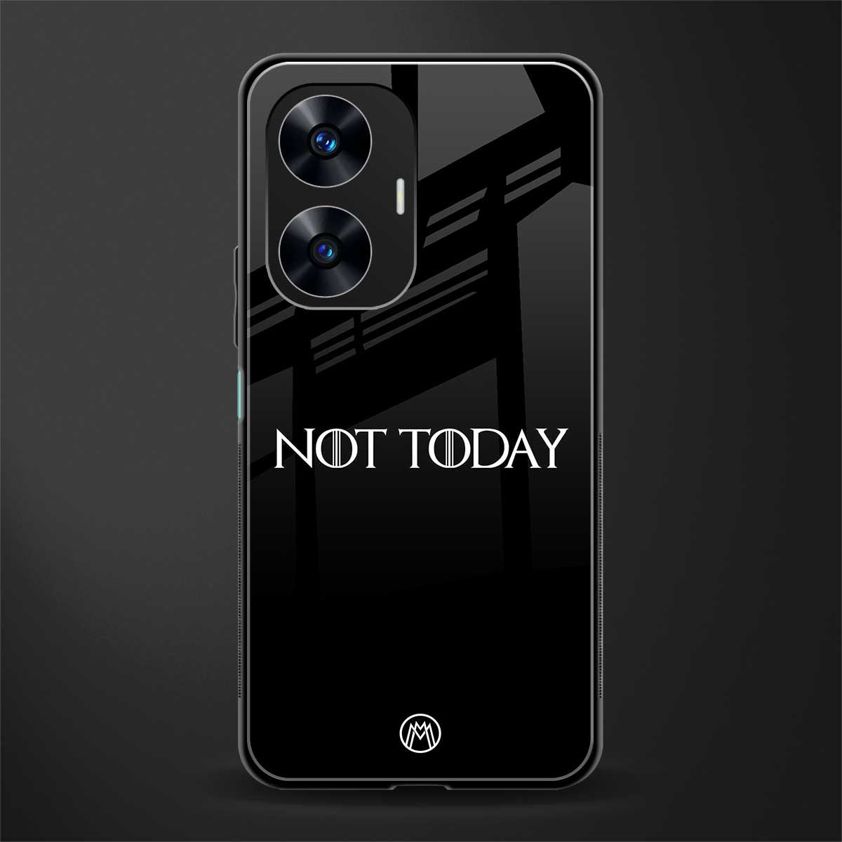 not today back phone cover | glass case for realme c55