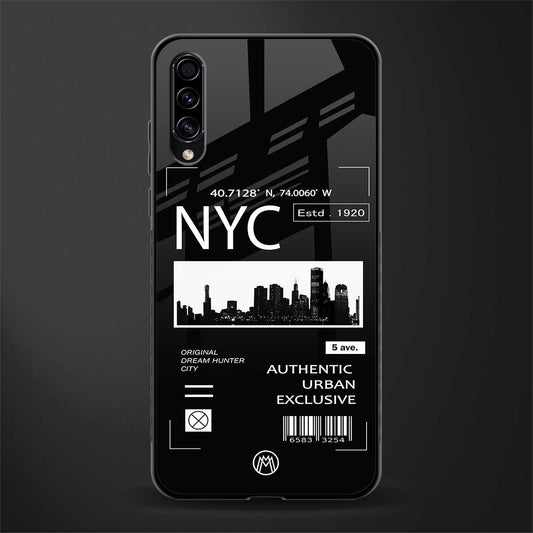 nyc glass case for samsung galaxy a30s image