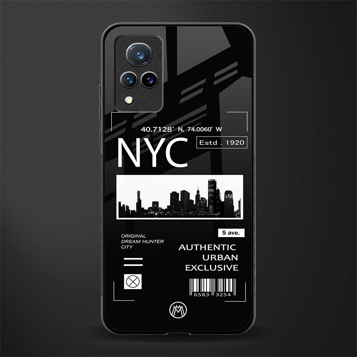 nyc glass case for vivo v21 5g image