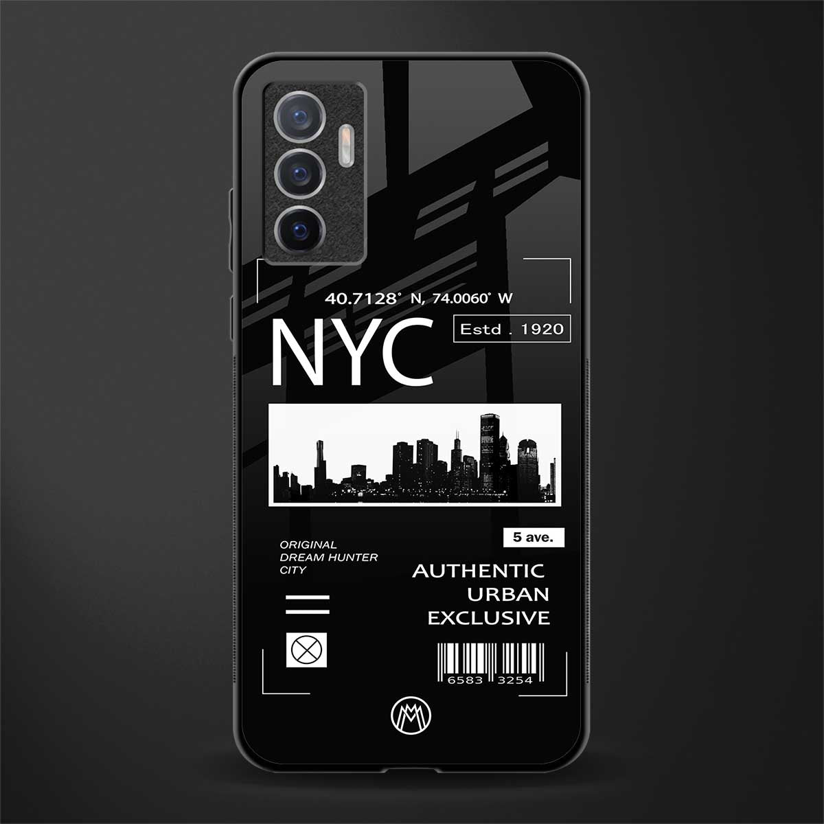 nyc glass case for vivo v23e image