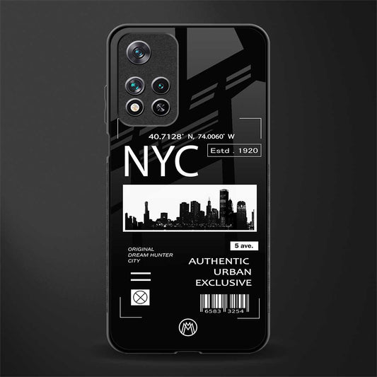 nyc glass case for xiaomi 11i 5g image