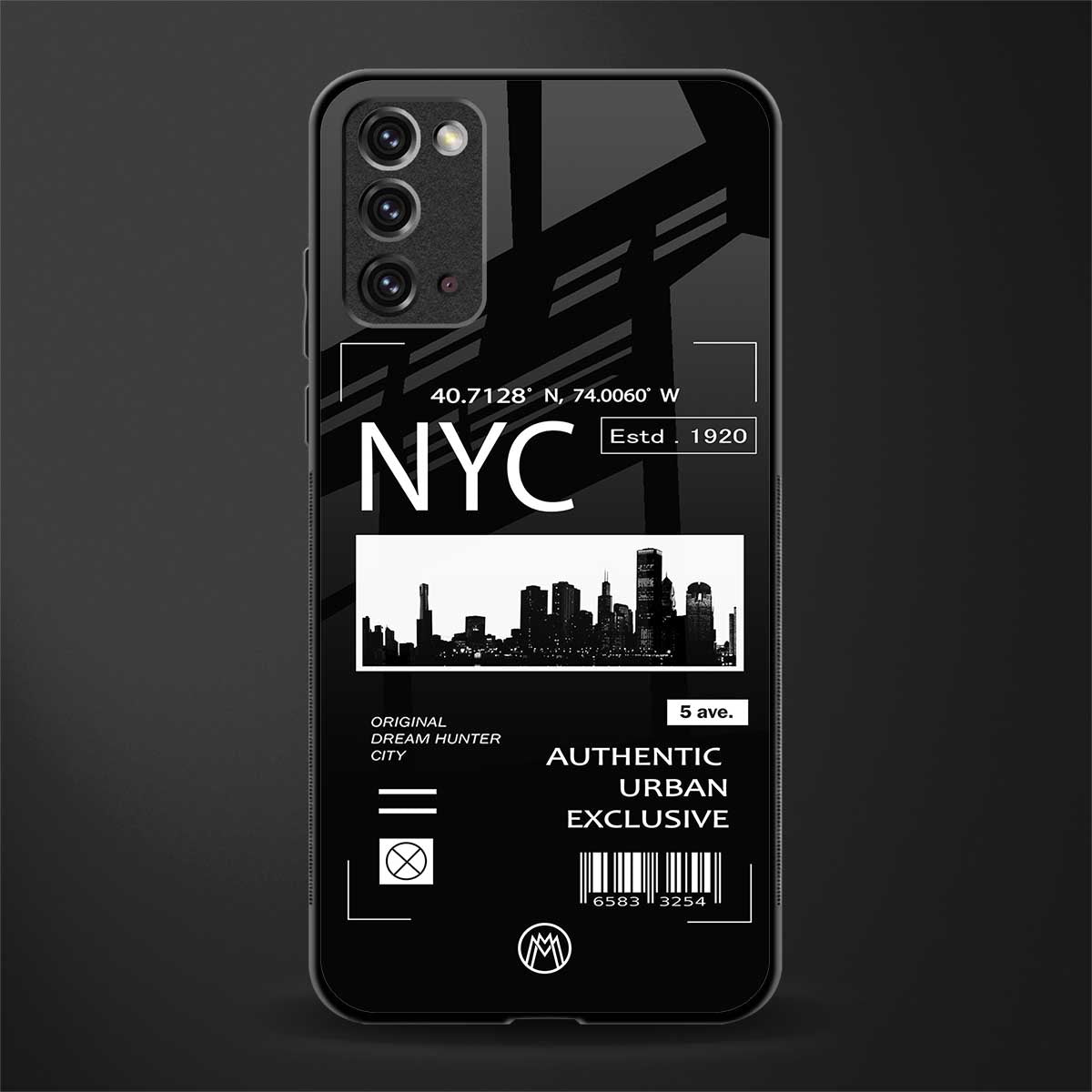 nyc glass case for samsung galaxy note 20 image