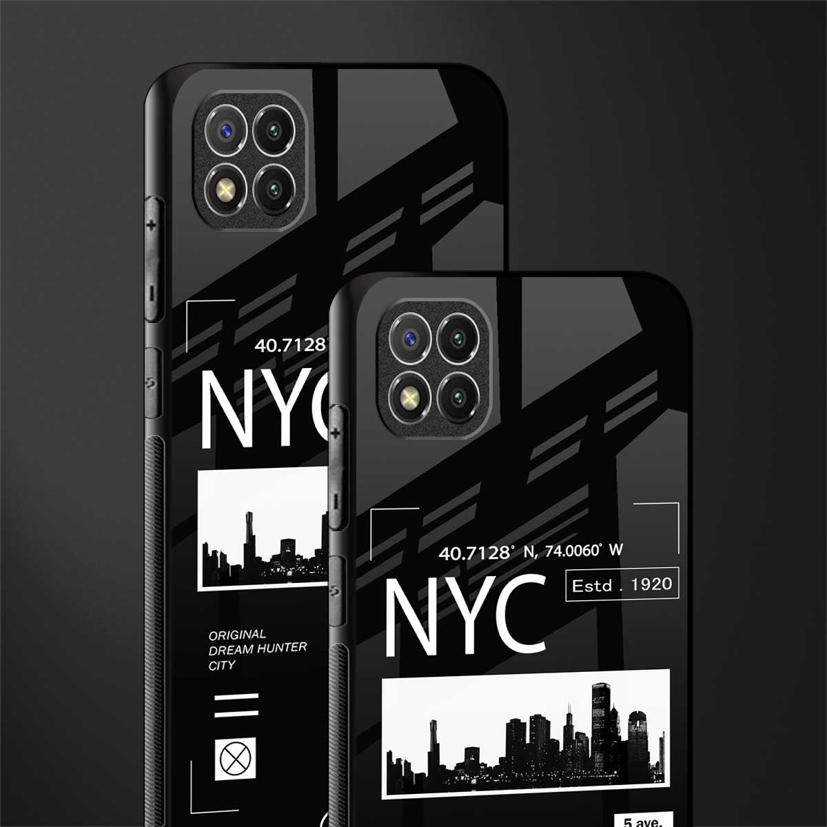 nyc glass case for poco c3 image-2