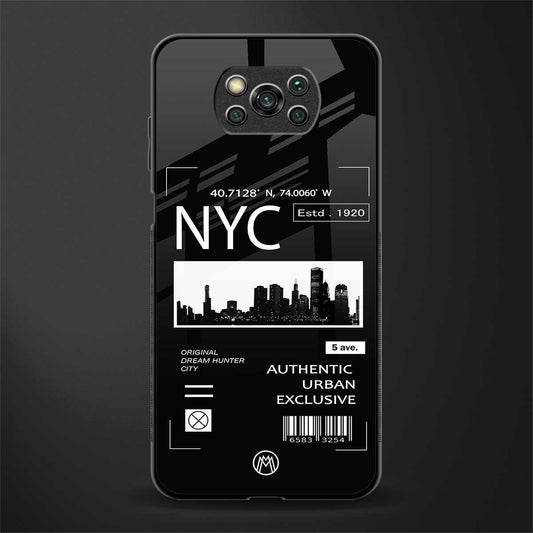 nyc glass case for poco x3 image