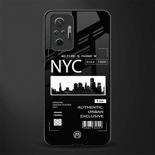 nyc glass case for redmi note 10 pro image