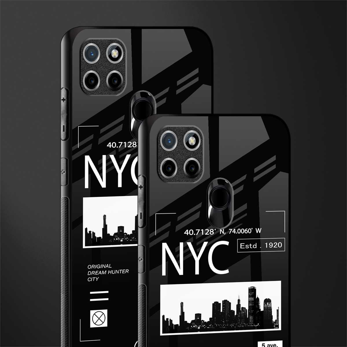 nyc glass case for realme c25y image-2
