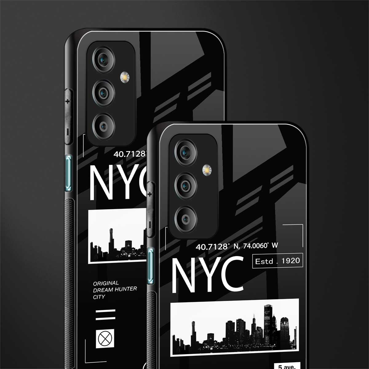 nyc back phone cover | glass case for samsung galaxy f23 5g