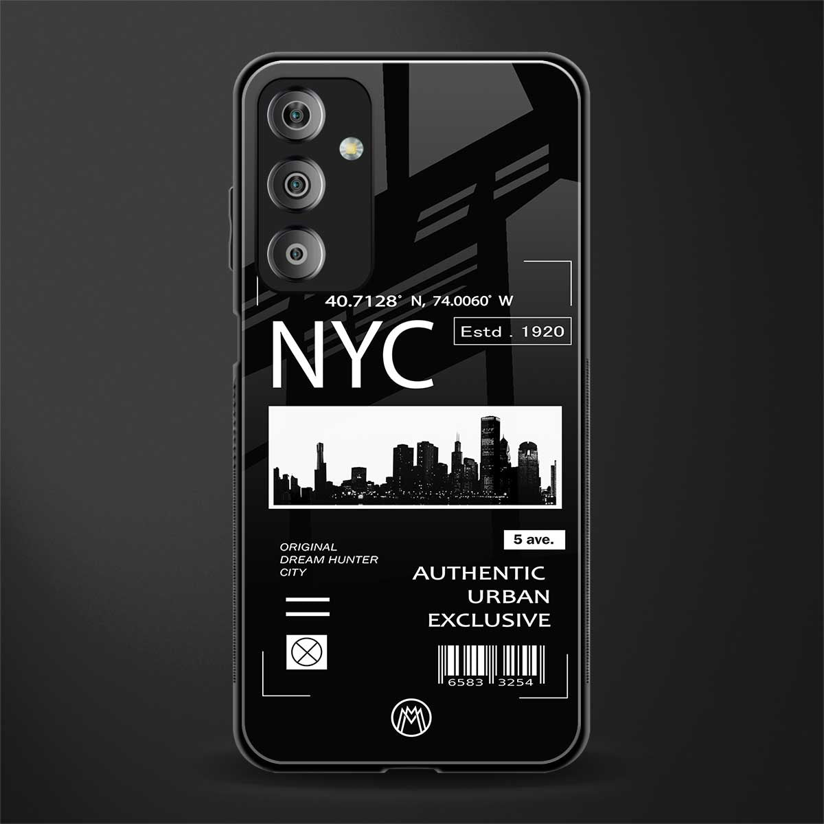 nyc back phone cover | glass case for samsung galaxy f23 5g