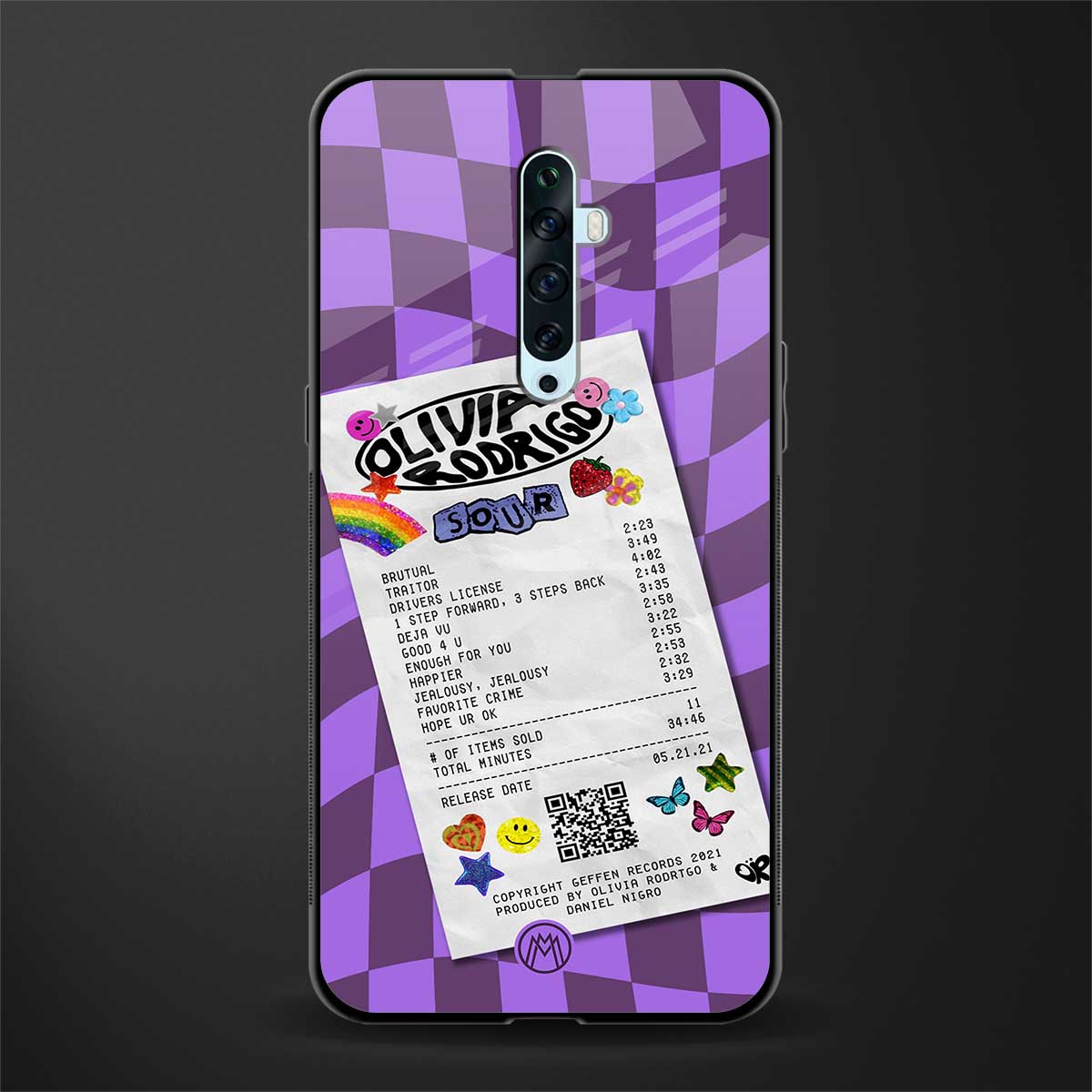 olivia rodrigo glass case for oppo reno 2f image