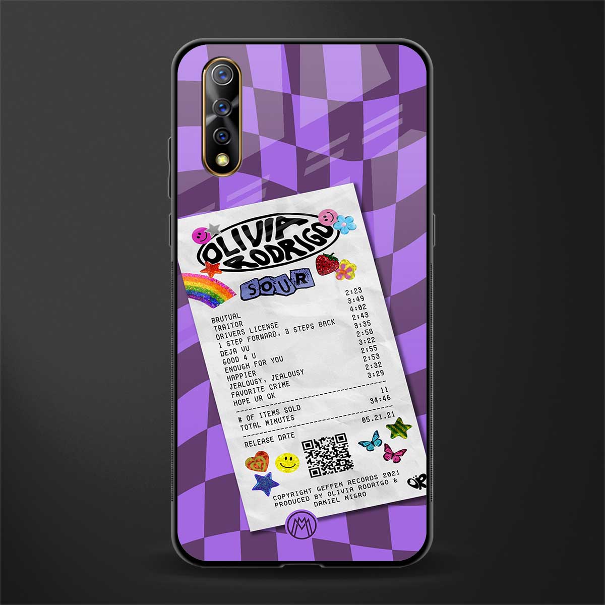 olivia rodrigo glass case for vivo z1x image