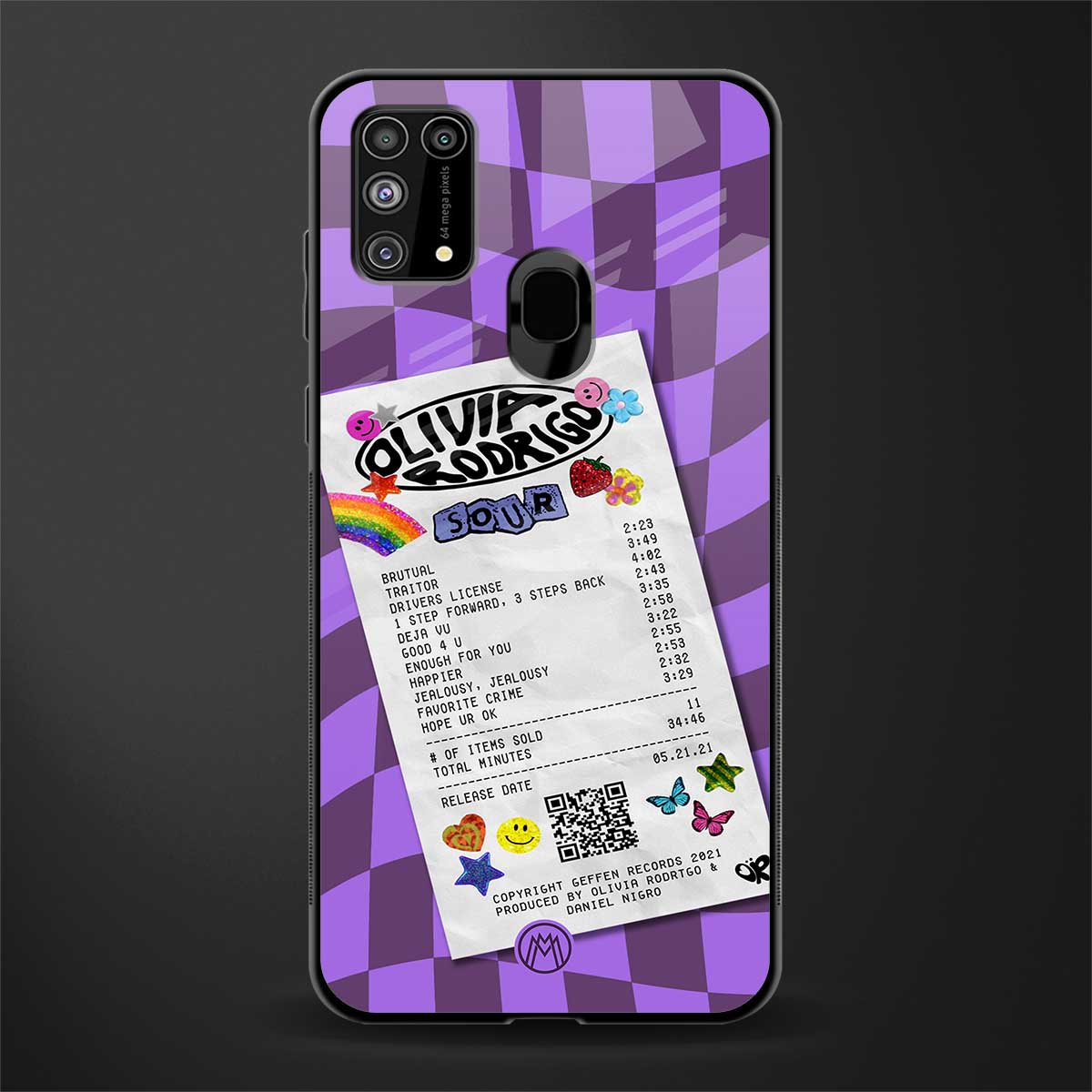 olivia rodrigo glass case for samsung galaxy f41 image