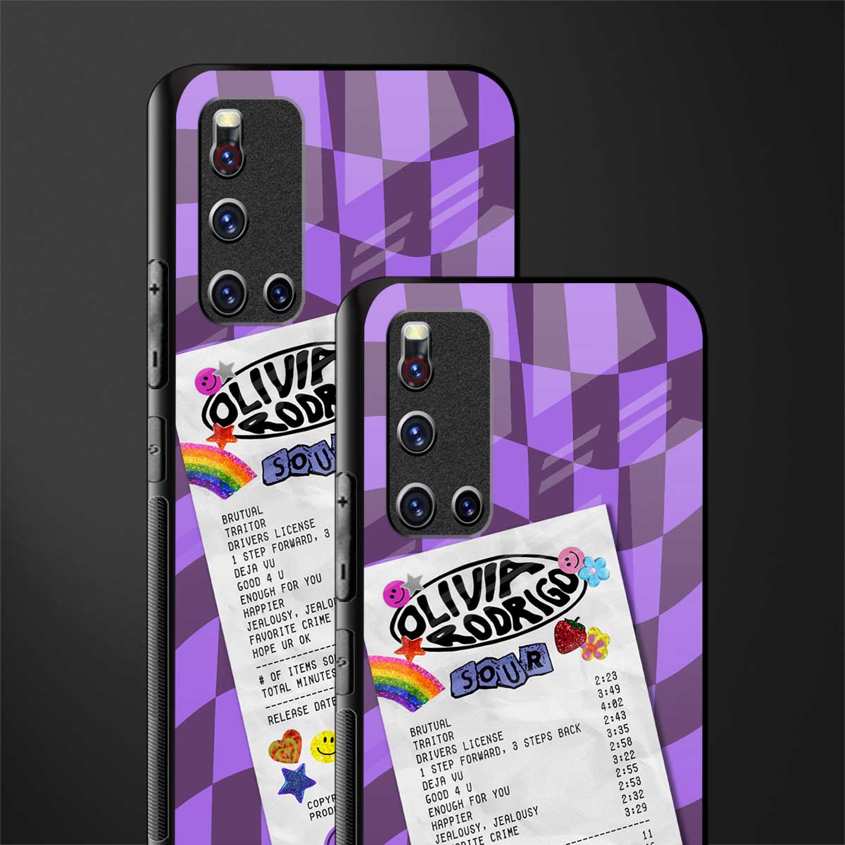 olivia rodrigo glass case for vivo v19 image-2