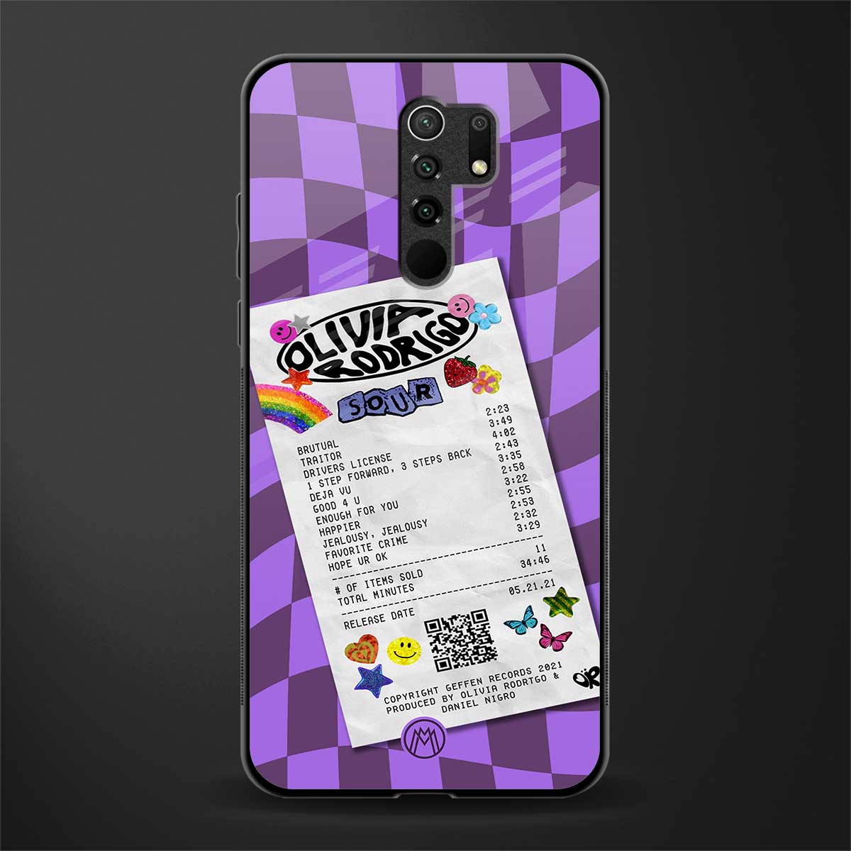 olivia rodrigo glass case for poco m2 image