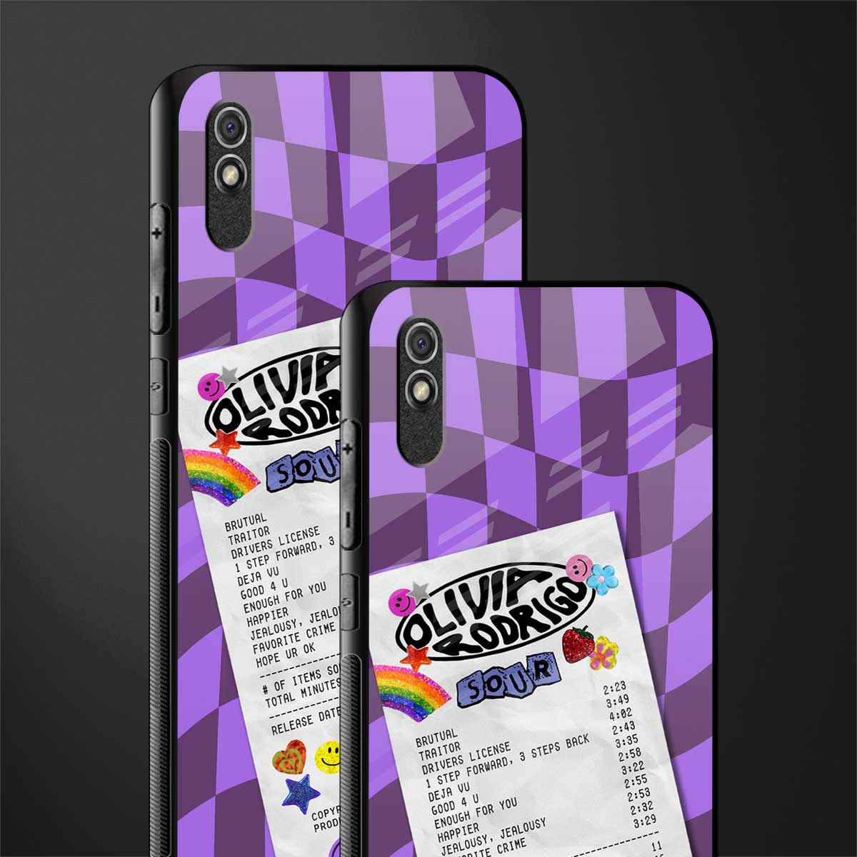olivia rodrigo glass case for redmi 9a image-2