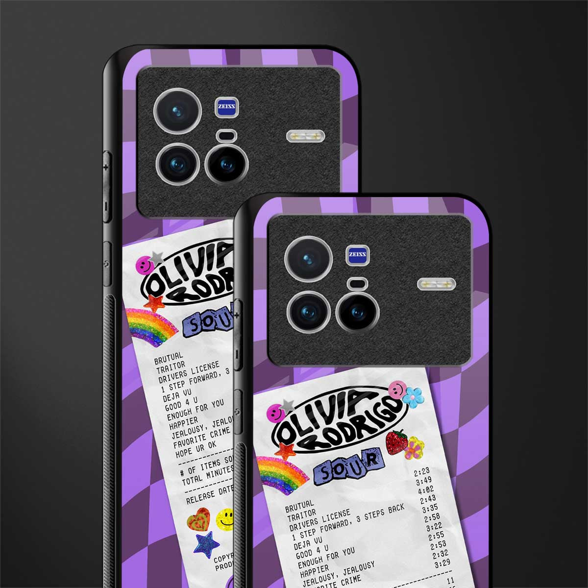 olivia rodrigo glass case for vivo x80 image-2