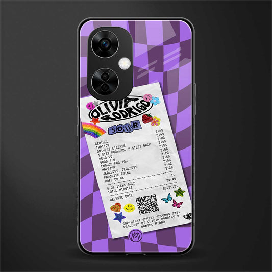 olivia rodrigo back phone cover | glass case for oneplus nord ce 3 lite