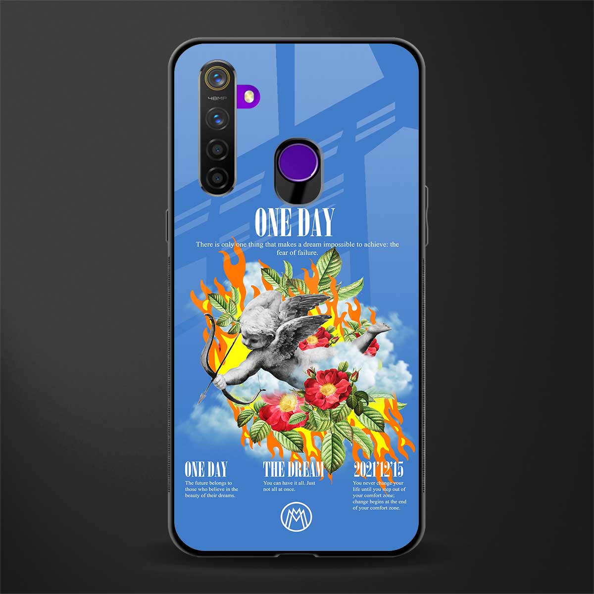 one day glass case for realme 5s image