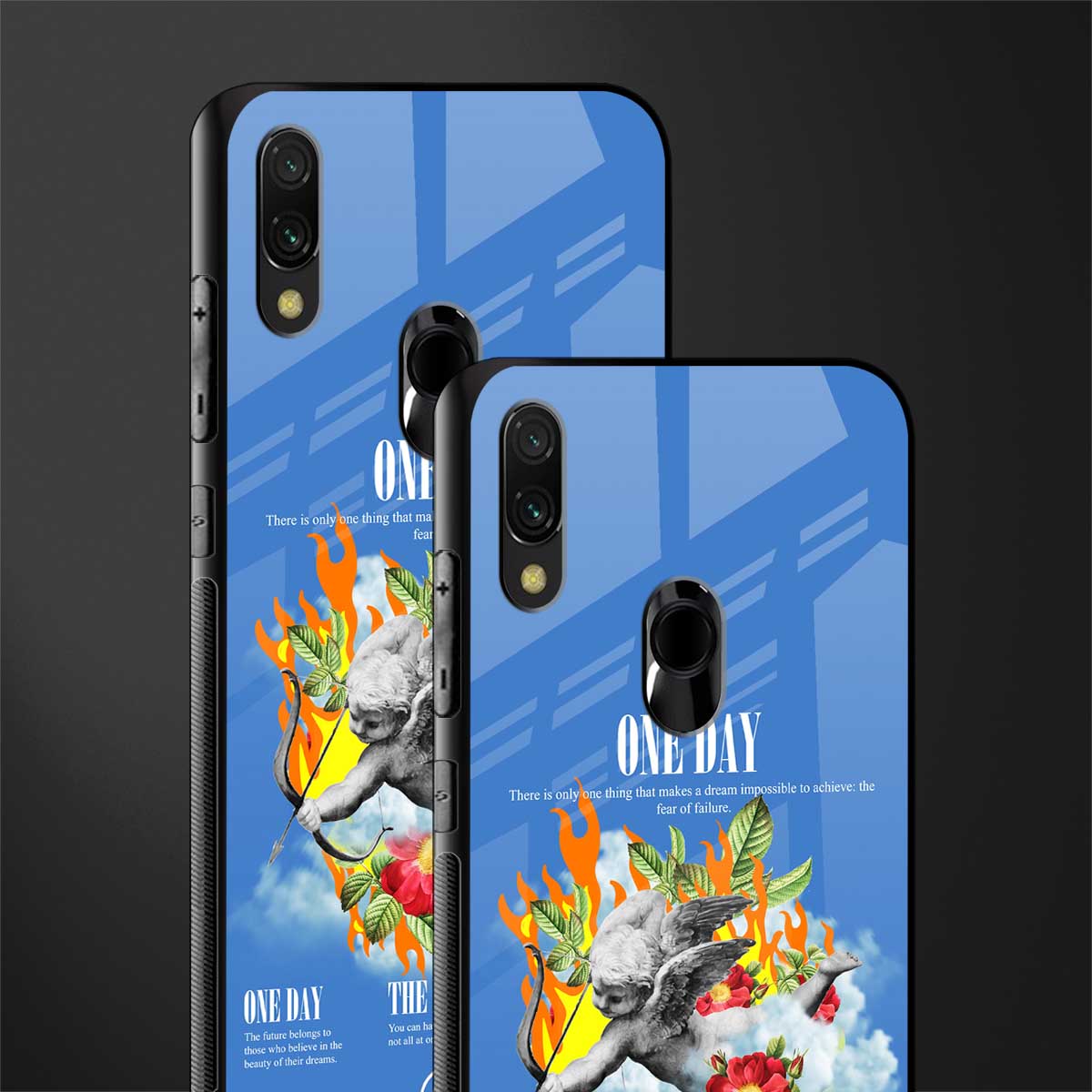 one day glass case for redmi 7redmi y3 image-2