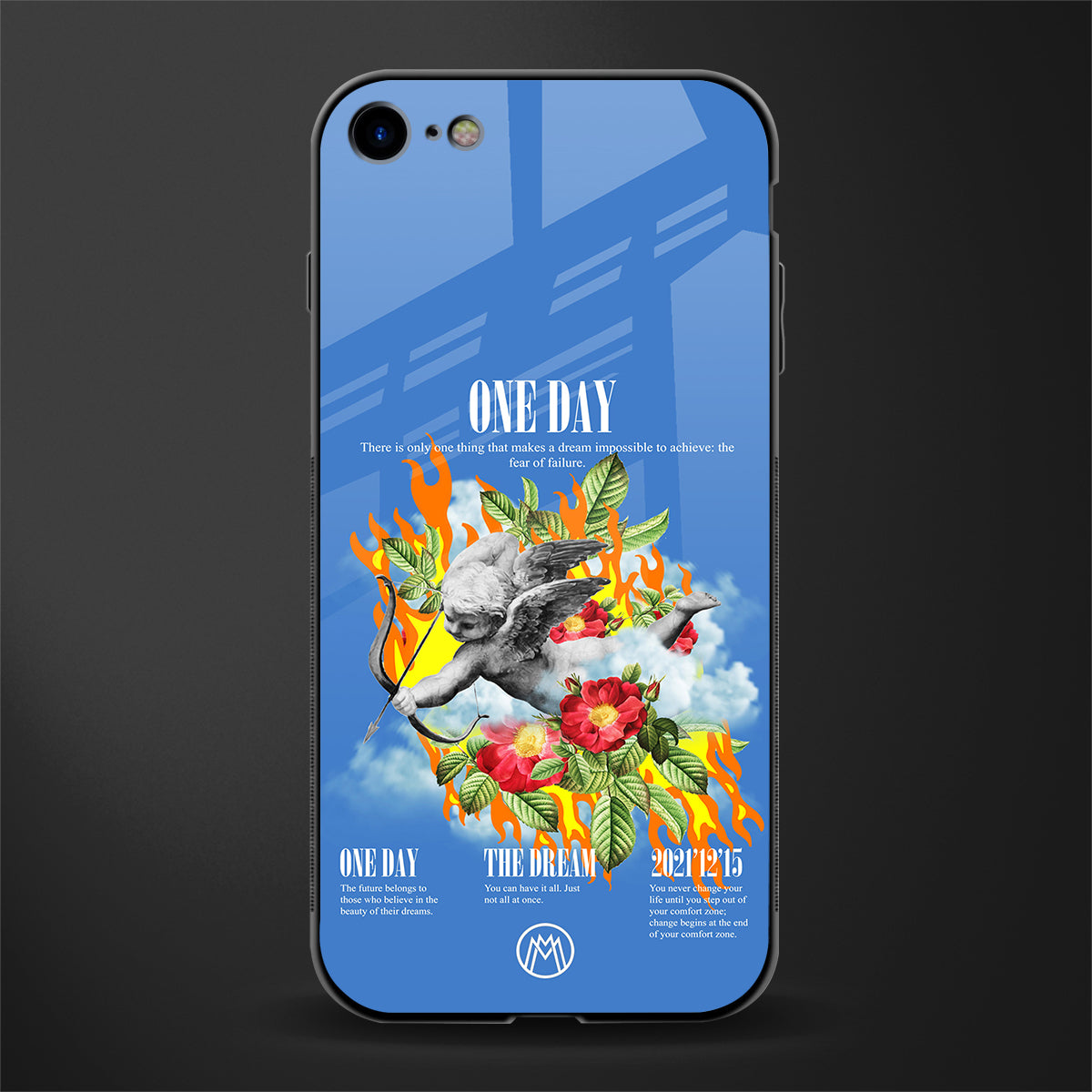 one day glass case for iphone se 2020 image