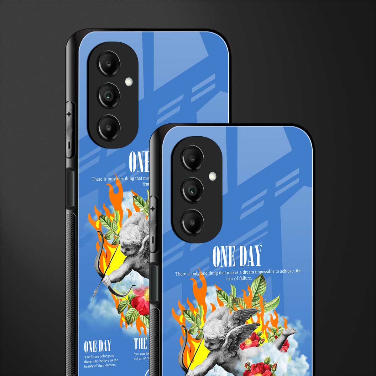 one day back phone cover | glass case for samsung galaxy a14 5g