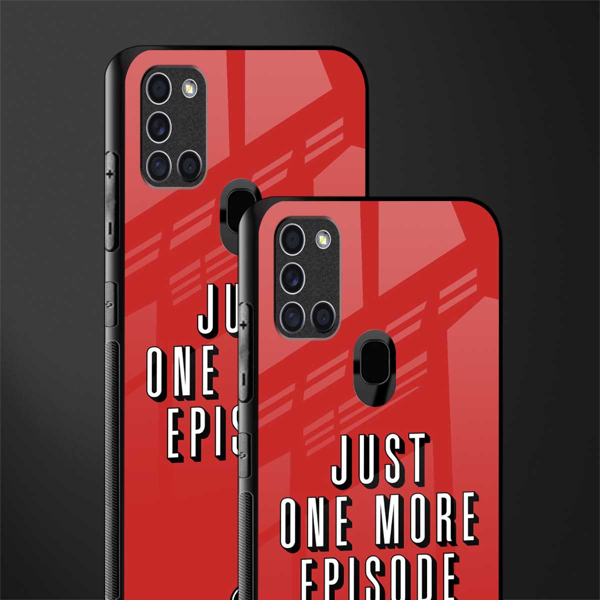 one more episode netflix glass case for samsung galaxy a21s image-2