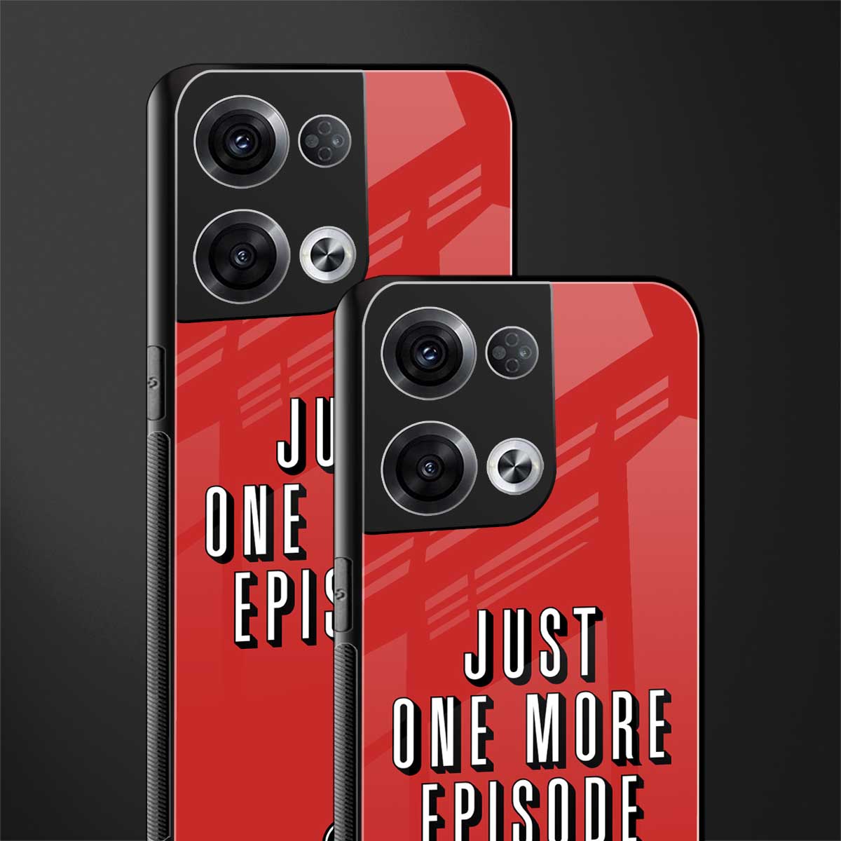 one more episode netflix back phone cover | glass case for oppo reno 8