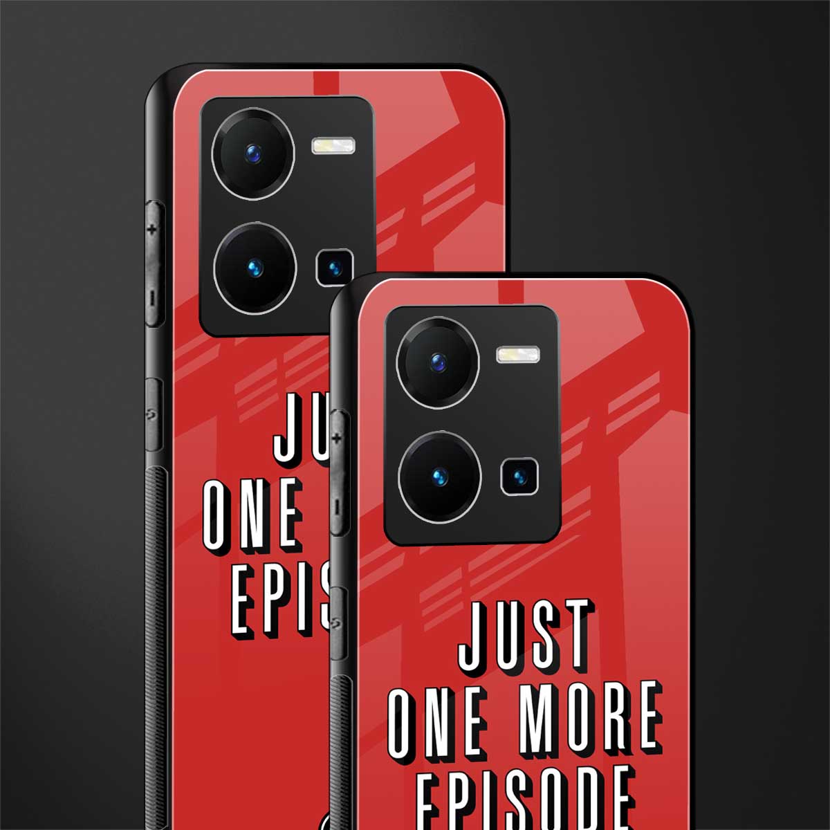 one more episode netflix back phone cover | glass case for vivo y35 4g