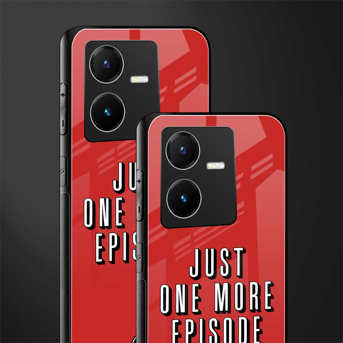 one more episode netflix back phone cover | glass case for vivo y22