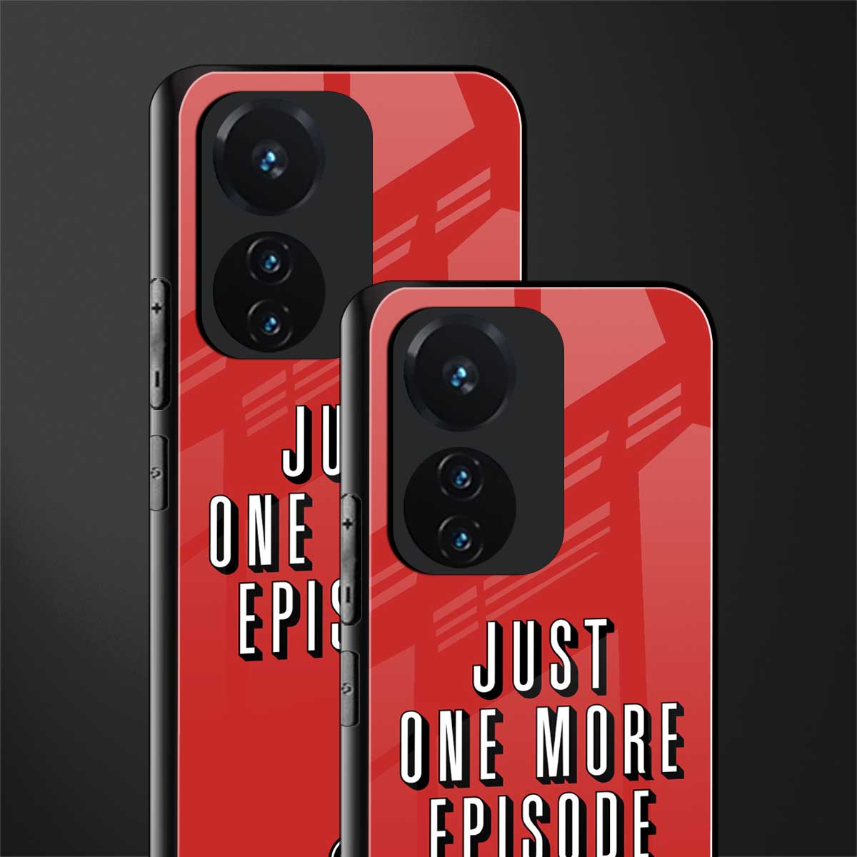 one more episode netflix back phone cover | glass case for vivo t1 44w 4g